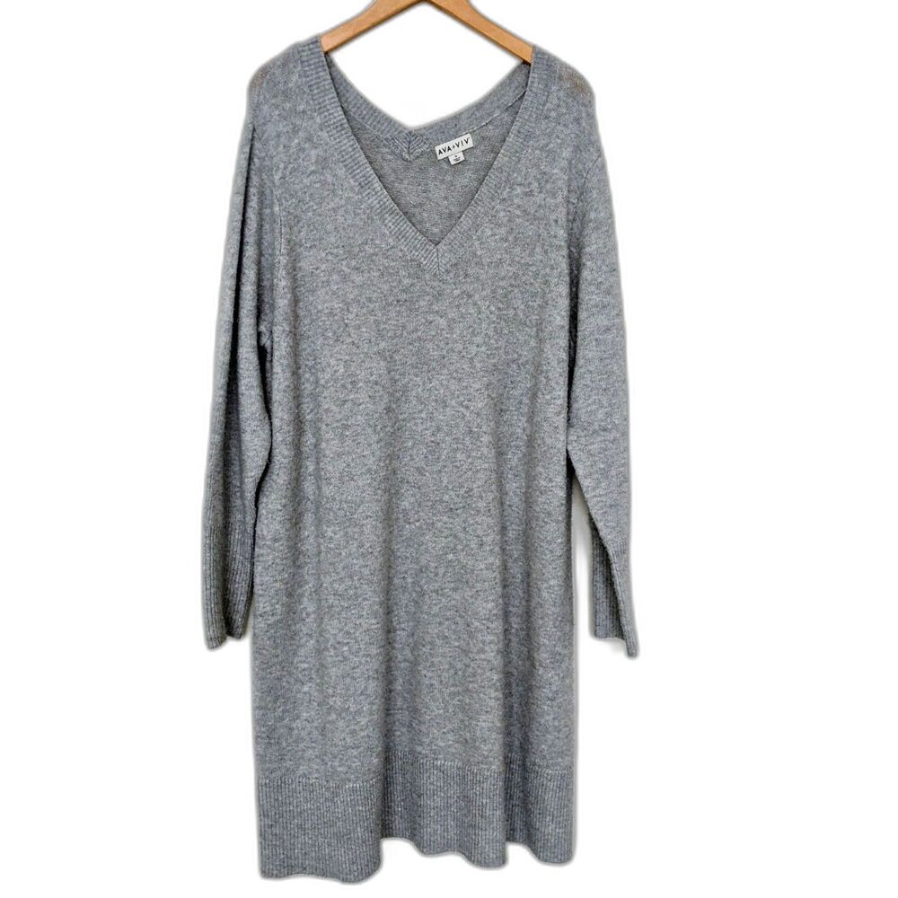 Women's AVA Chunky Knit Sweater Dress Size 1X